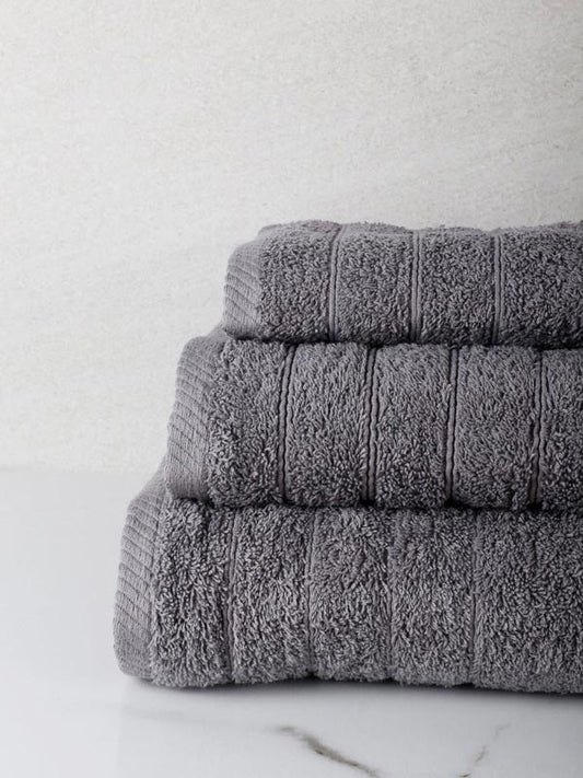Πετσέτα Πενιέ Dory 20 Grey Μπάνιου 80x150εκ