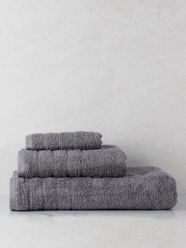 Πετσέτα Πενιέ Dory 20 Grey Μπάνιου 80x150εκ