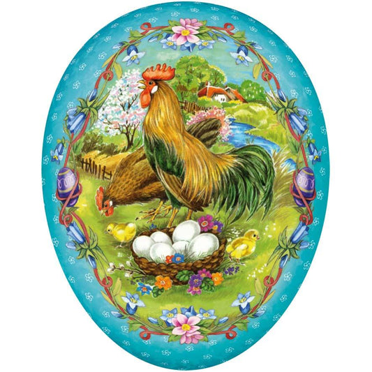 Αυγό Χάρτινο Ανοιγόμενο Chicken Family 35εκ