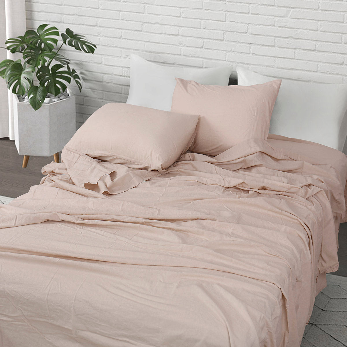 Σετ Παπλωματοθήκη Υπέρδιπλη Hilton Art 11151 230x250εκ Μπεζ