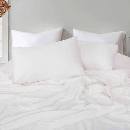 Σετ Σεντόνια Υπέρδιπλα Hilton Art 11151 240x280εκ Λευκό