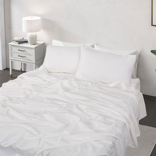 Σετ Σεντόνια Υπέρδιπλα Hilton Art 11151 240x280εκ Λευκό