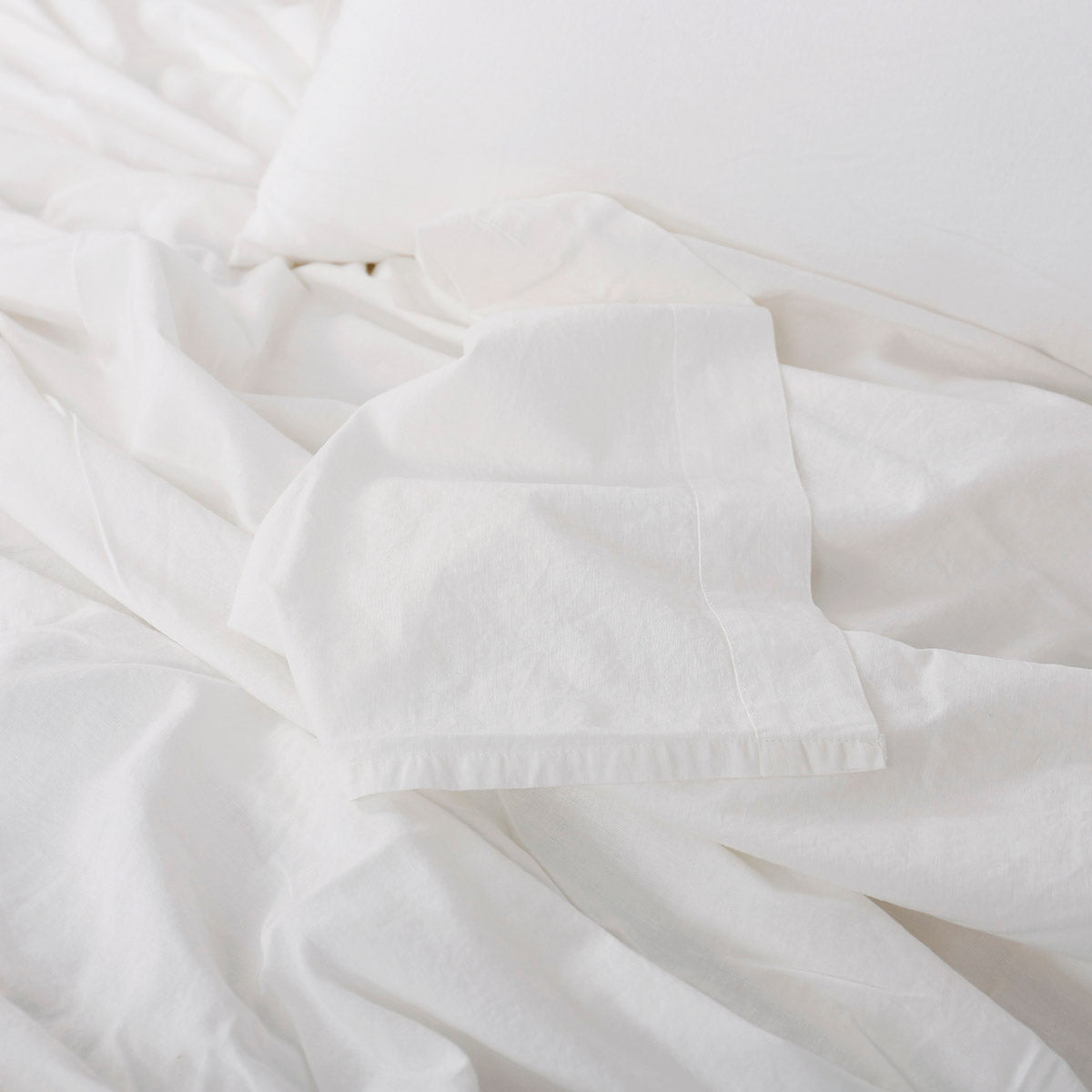 Σετ Σεντόνια Υπέρδιπλα Hilton Art 11151 240x280εκ Λευκό