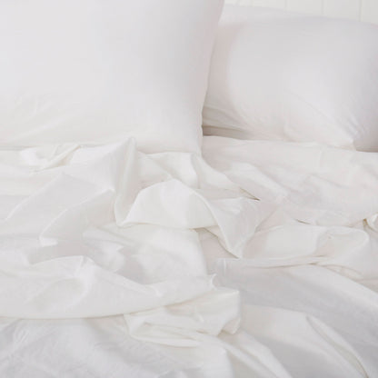 Σετ Παπλωματοθήκη Υπέρδιπλη Hilton Art 11151 230x250εκ Λευκό