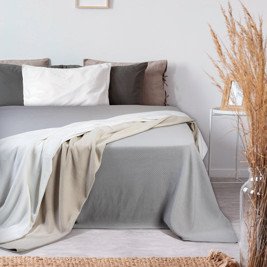 Κουβέρτα Μονή Vivid Matelasse Art 11171 170x270εκ Λευκό