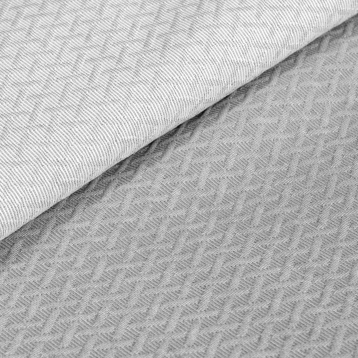 Κουβέρτα King Size Stripe Ζακάρ Art 11172 260x270εκ Γκρι