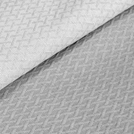 Κουβέρτα Υπέρδιπλη Stripe Ζακάρ Art 11172 230x270εκ Γκρι