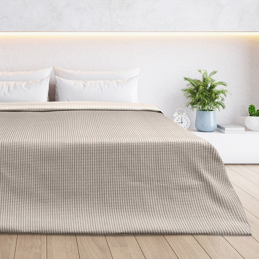 Κουβέρτα Μονή Διπλής Όψεως Cross Matelasse Art 11173 170x270εκ Άμμου