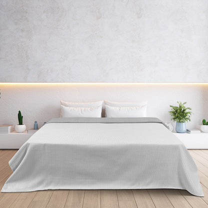 Κουβέρτα King Size Διπλής Όψεως Cross Matelasse Art 11173 260x270εκ Γκρι