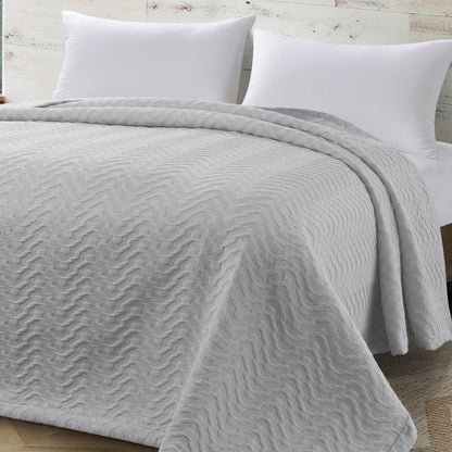 Κουβέρτα Ζακάρ Υπέρδιπλη Action Art 11174 230x270εκ Γκρι