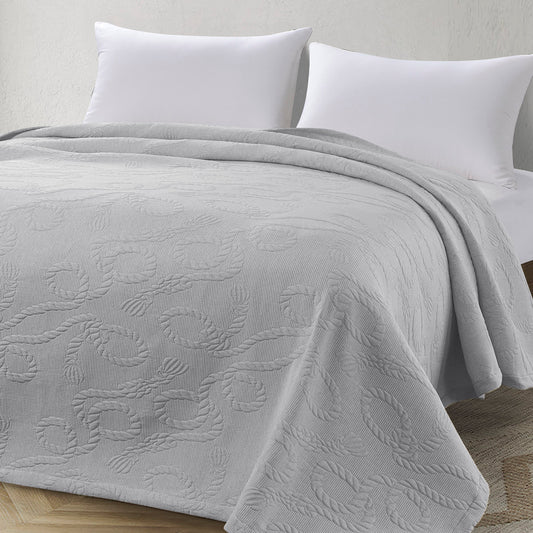 Κουβέρτα Ζακάρ Μονή Frame Art 11176 170x270εκ Γκρι