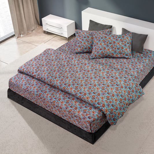 Σετ Παπλωματοθήκη Φανελένια Υπέρδιπλη Mornos Art 11182 230x250εκ Εμπριμέ