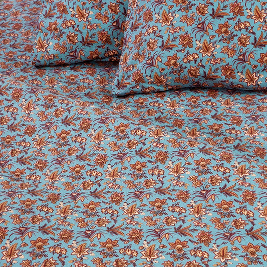 Σετ Παπλωματοθήκη Φανελένια Υπέρδιπλη Mornos Art 11182 230x250εκ Εμπριμέ