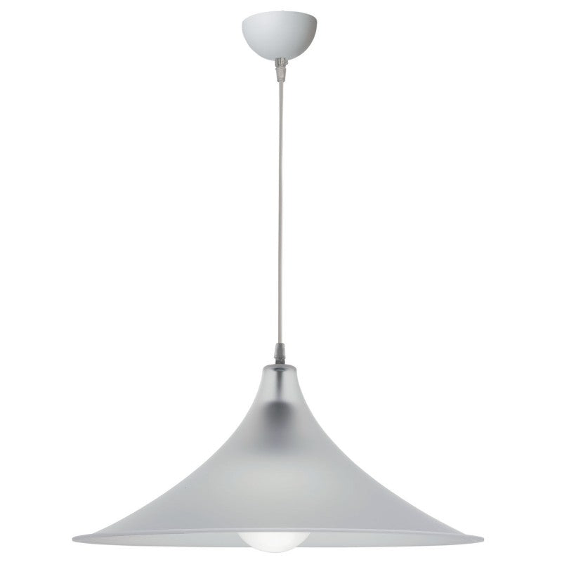 Φωτιστικό Μονόφωτο Plexiglass Λευκό Σατινέ Ε27 Φ42εκ