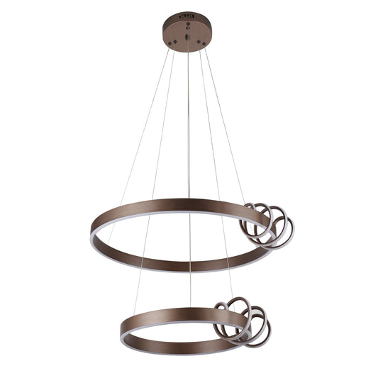 PDC 650-2 BW LED ΚΡΕΜΑΣΤΟ ΔΥΟ ΚΥΚΛΟΙ ΚΑΦΕ ΜΕ ΕΛΑΤΗΡΙΟ 62W 3000K Φ(40+60)x130