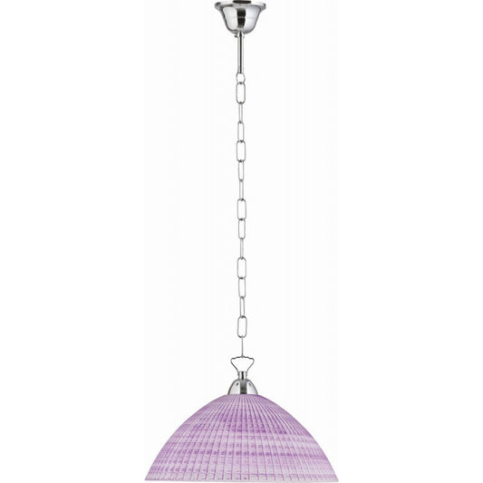 Φωτιστικό Μονόφωτο Γυαλί Λιλά Ε27 Φ36
