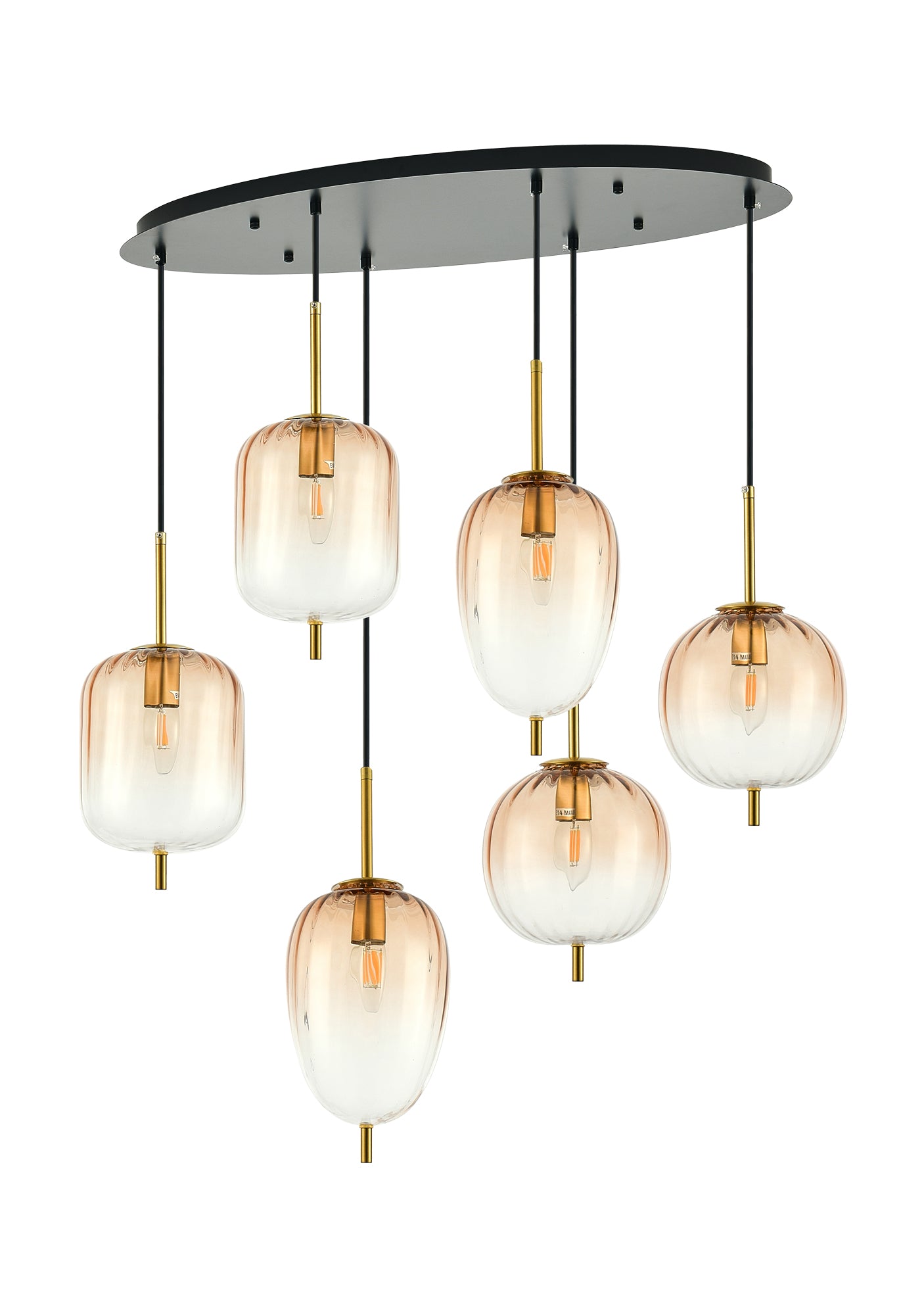 PDC 4022-6 YL 6/Φ 3 ΣΧΕΔΙΑ ΓΥΑΛΙΑ ΜΕΛΙ ΝΤΕΓΚΡΑΝΤΕ 6xE14 78x37x120