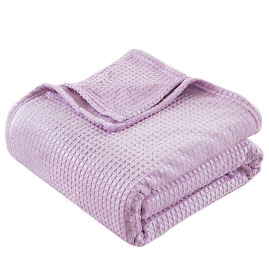 Κουβέρτα Μονόχρωμη Μονή Fleece Art 11553 160x220εκ Λιλά