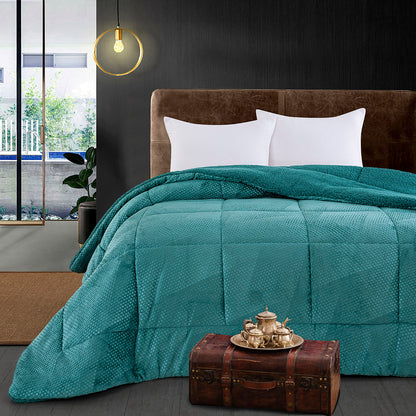 Κουβερτοπάπλωμα Υπέρδιπλο Art 11560 220x240εκ Πετρόλ