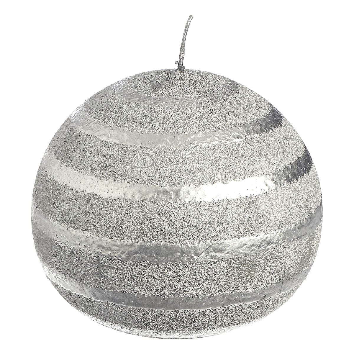 Κερί Μπάλα Ασημί 10εκ