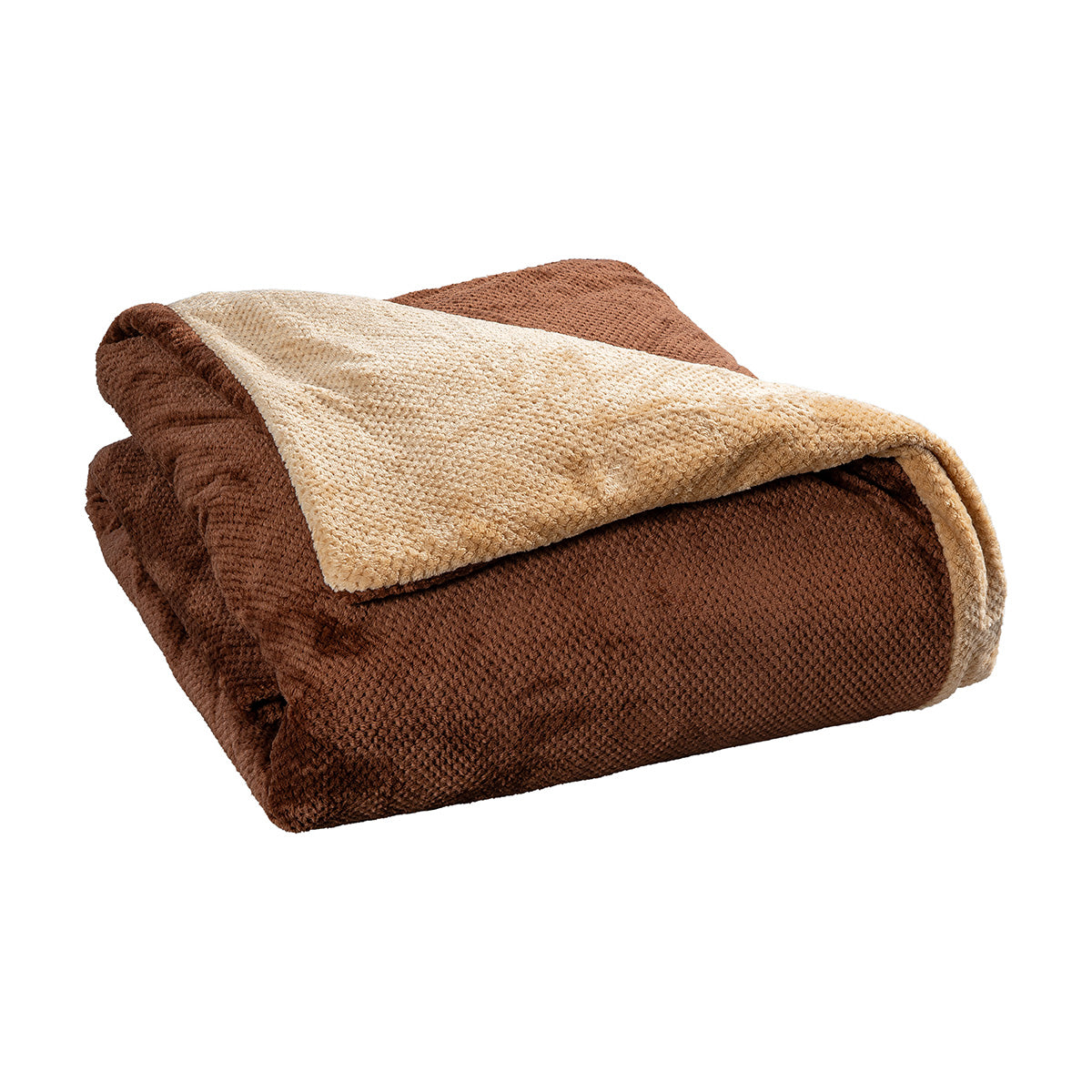 Παπλωματοθήκη Υπέρδιπλη Διπλής Όψεως Art 11602 Jacquard Fleece 700gsm Fiesta Plus 220x240εκ Καφέ/Μπεζ