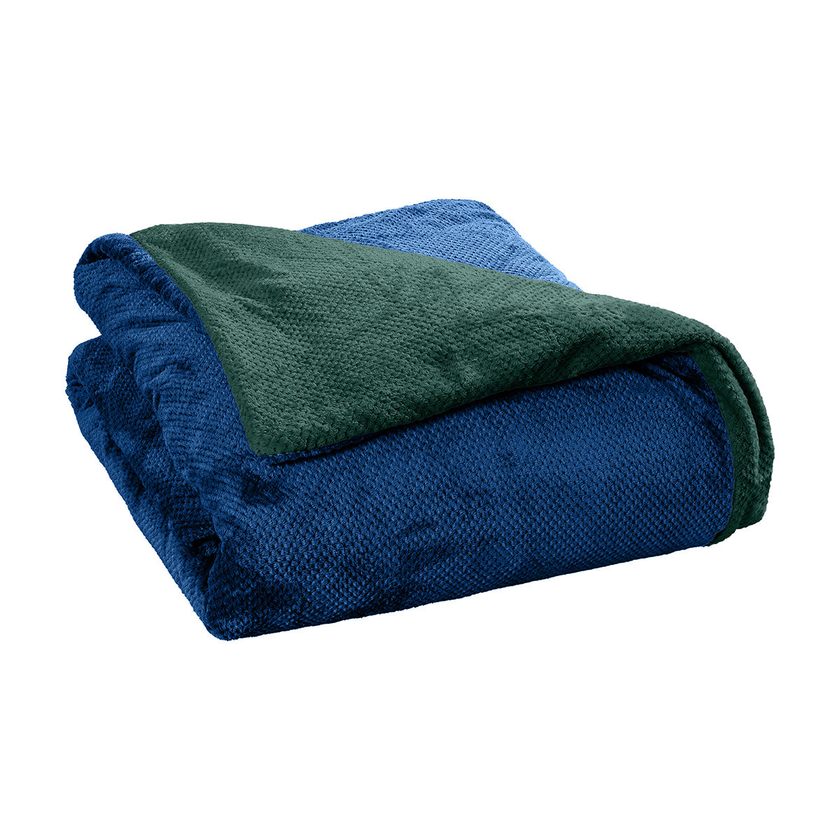 Παπλωματοθήκη Υπέρδιπλη Διπλής Όψεως Art 11602 Jacquard Fleece 700gsm Fiesta Plus 220x240εκ Μπλε/Πράσινο