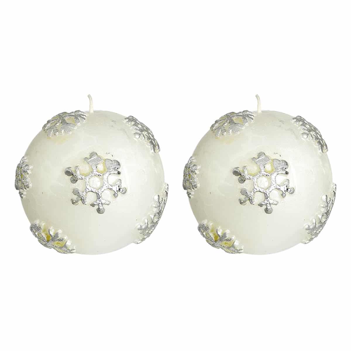 Κερί Μπάλα Ασημί S/2 7εκ