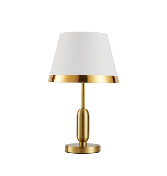 TLC 8815 AB ΕΠΙΤΡΑΠΕΖΙΑ ΛΑΜΠΑ ΟΞΥΝΤΕ ΑΠΛΗ ΒΑΣΗ ΑΜΠΑΖΟΥΡ ΜΠΕΖ ΧΡΥΣΟ ΣΙΡΙΤΙ 1xE27 Φ30x51