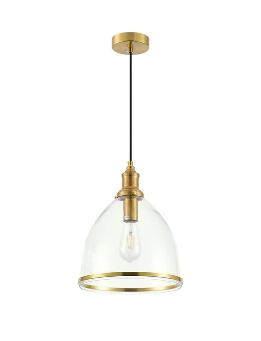 PDC 1491 AB 1/Φ ΔΙΑΦΑΝΗ ΓΥΑΛΙΝΗ ΚΑΜΠΑΝΑ ΜΕ ΜΠΟΡΝΤΟΥΡΑ ΟΞΥΝΤΕ 1xΕ27 Φ28x(35-120)