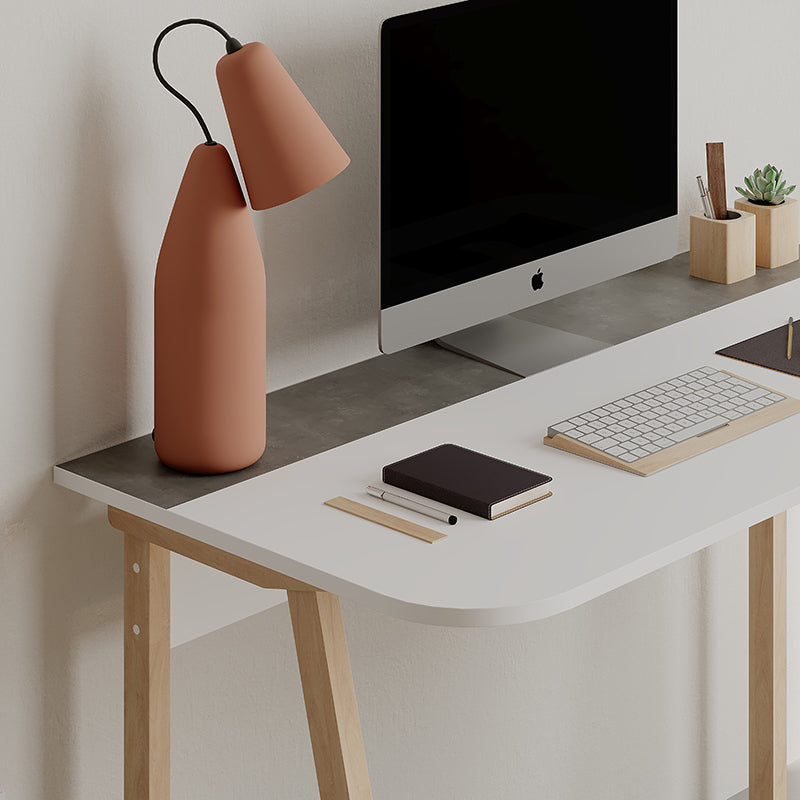 Γραφείο Εργασίας Malia Λευκό-Φυσικό-Ανθρακί Antique 120x60.5x75