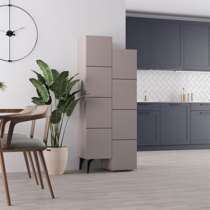 Ντουλάπι-Στήλη Romane Μόκα 62.2x37.4x155.4