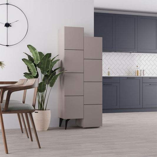 Ντουλάπι-Στήλη Romane Μόκα 62.2x37.4x155.4