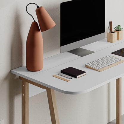 Γραφείο Malia σε Λευκή-Φυσική Απόχρωση 120x60.5x75