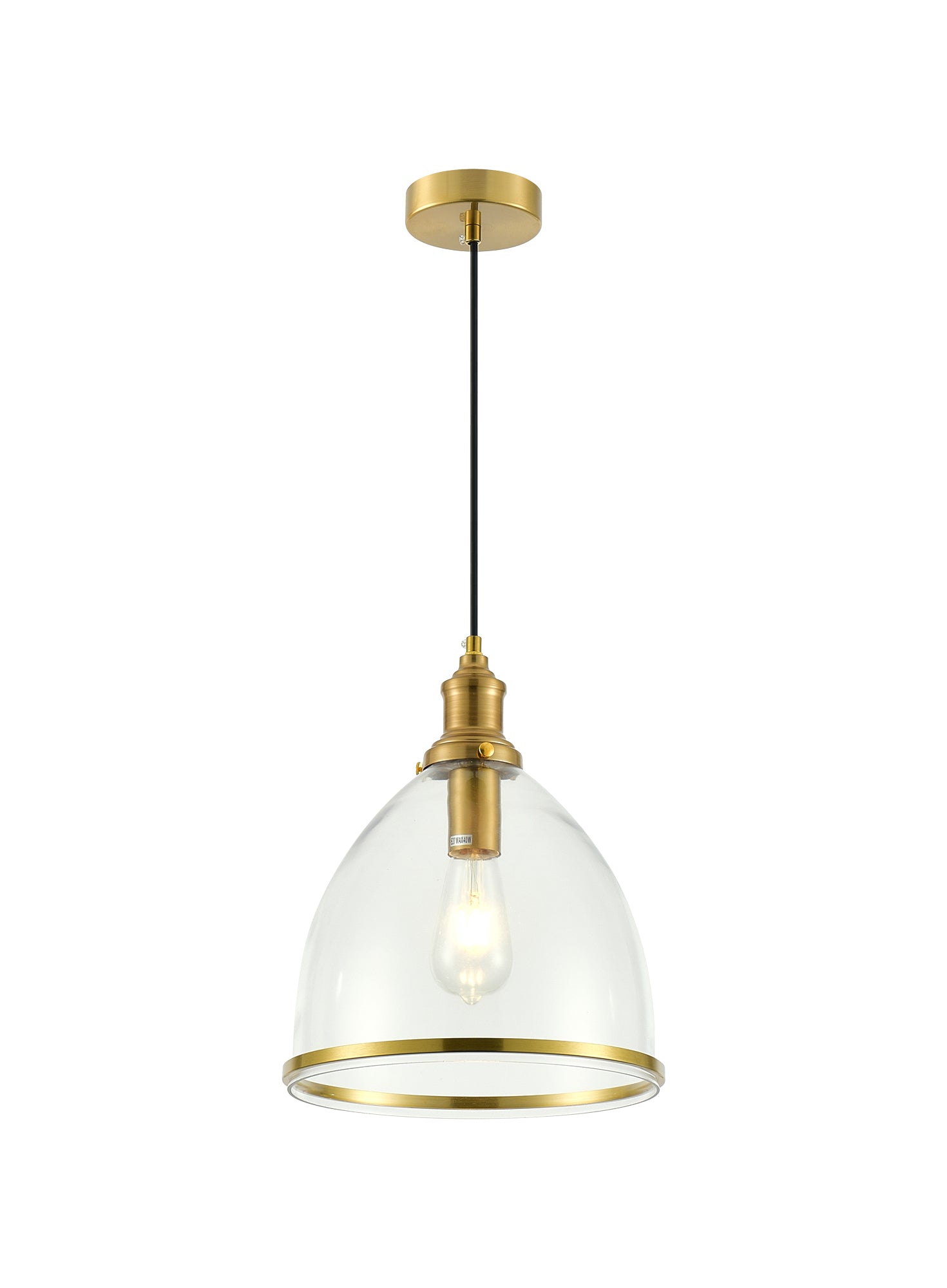 PDC 1491 AB 1/Φ ΔΙΑΦΑΝΗ ΓΥΑΛΙΝΗ ΚΑΜΠΑΝΑ ΜΕ ΜΠΟΡΝΤΟΥΡΑ ΟΞΥΝΤΕ 1xΕ27 Φ28x(35-120)