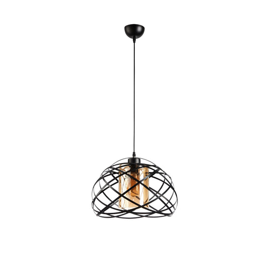 PDC 6064 BK 1/Φ ΜΕΤΑΛΛΙΚΟ ΜΑΥΡΟ ΣΥΜΠΑΝ ΜΕ ΜΕΛΙ ΓΥΑΛΙ 1xΕ27 Φ40x100