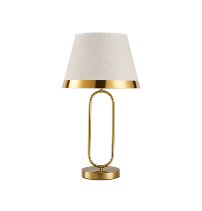 TLC 8814 ΕΠΙΤΡΑΠΕΖΙΑ ΛΑΜΠΑ ΧΡΥΣΗ ΟΒΑΛΑ ΒΑΣΗ ΜΕ ΑΜΠΑΖΟΥΡ ΜΠΕΖ ΧΡΥΣΟ ΣΙΡΙΤΙ 1xE27 Φ30x56