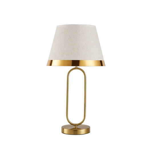 TLC 8814 ΕΠΙΤΡΑΠΕΖΙΑ ΛΑΜΠΑ ΧΡΥΣΗ ΟΒΑΛΑ ΒΑΣΗ ΜΕ ΑΜΠΑΖΟΥΡ ΜΠΕΖ ΧΡΥΣΟ ΣΙΡΙΤΙ 1xE27 Φ30x56