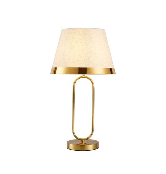 TLC 8814 ΕΠΙΤΡΑΠΕΖΙΑ ΛΑΜΠΑ ΧΡΥΣΗ ΟΒΑΛΑ ΒΑΣΗ ΜΕ ΑΜΠΑΖΟΥΡ ΜΠΕΖ ΧΡΥΣΟ ΣΙΡΙΤΙ 1xE27 Φ30x56