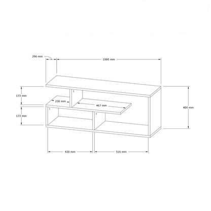 Έπιπλο Τηλεόρασης Waldo Φυσικό Μελαμίνης 100X29,5X40