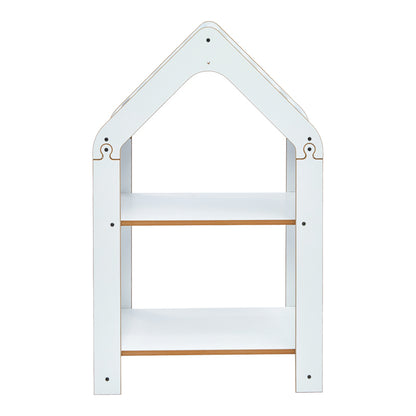 Ραφιέρα Montessori Zoilen Λευκό-Μπλε MDF 50x30x80