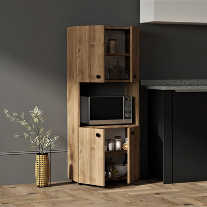 Ντουλάπα Κουζίνας Guzel σε Καρυδί Απόχρωση 60x31.4x140