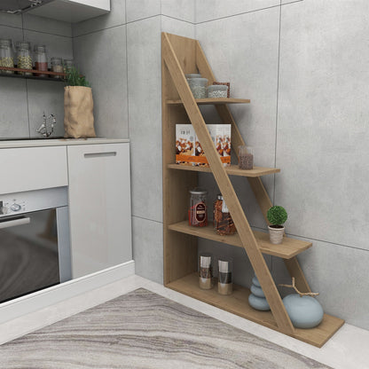 Βιβλιοθήκη Quina σε Oak Απόχρωση 100x30x150