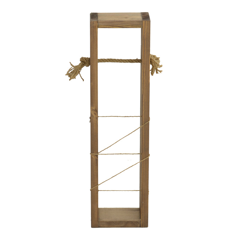 Επιδαπέδια Χαρτοθήκη Μπάνιου Culo σε Καρυδί Απόχρωση 10x10x60