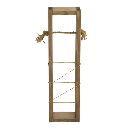 Επιδαπέδια Χαρτοθήκη Μπάνιου Culo σε Καρυδί Απόχρωση 10x10x60