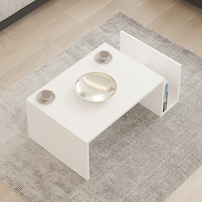 Τραπέζι Σαλονιού Poko σε Λευκή Απόχρωση 86.8x50x32,4
