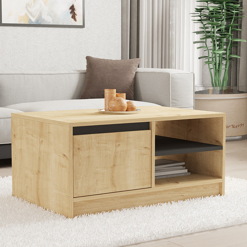 Τραπέζι Σαλονιού Narli σε Oak Απόχρωση 90x60x45