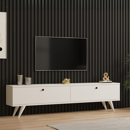 Έπιπλο Τηλεόρασης Jate σε Λευκή Απόχρωση 160x25x40