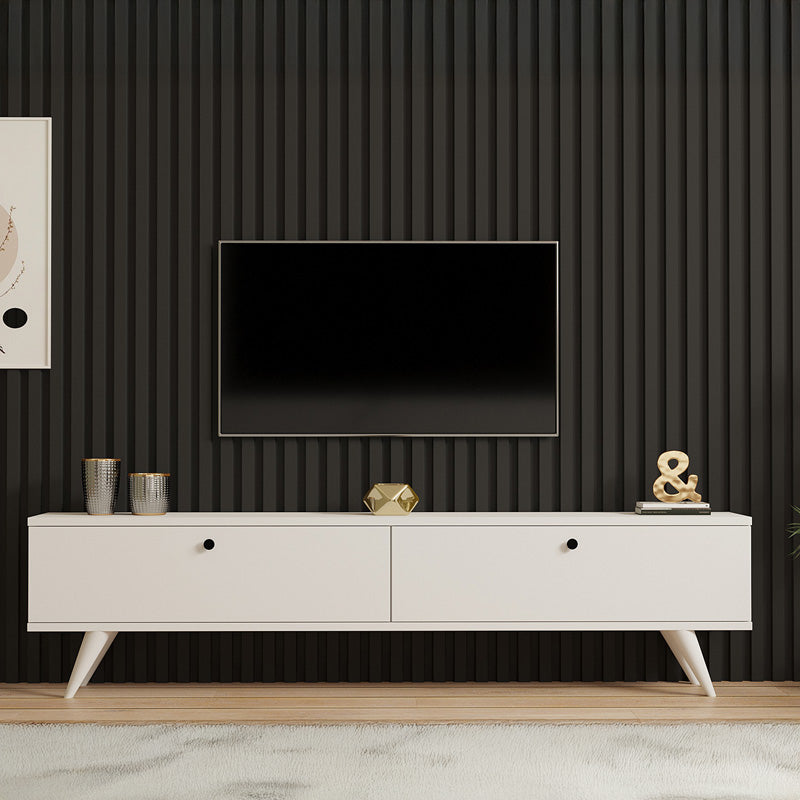 Έπιπλο Τηλεόρασης Jate σε Λευκή Απόχρωση 160x25x40
