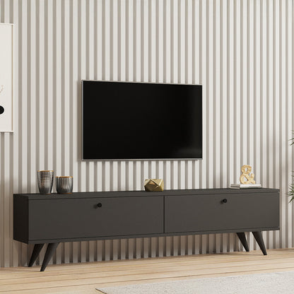 Έπιπλο Τηλεόρασης Jate σε Ανθρακί Απόχρωση 160x25x40