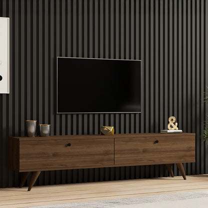 Έπιπλο Τηλεόρασης Jate σε Καρυδί Απόχρωση 160x25x40